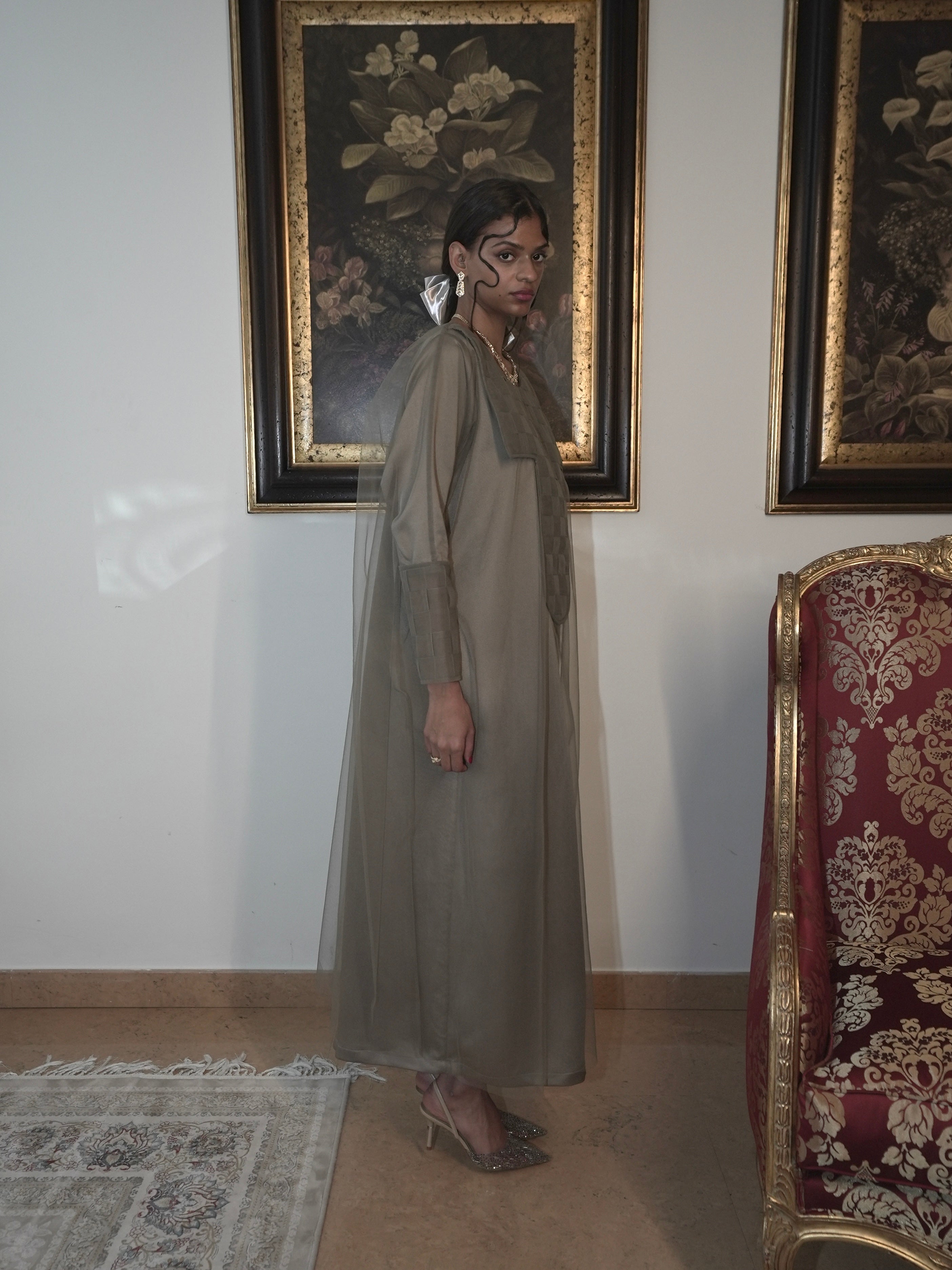 “WEAVE JALABIYA” - OLIVE