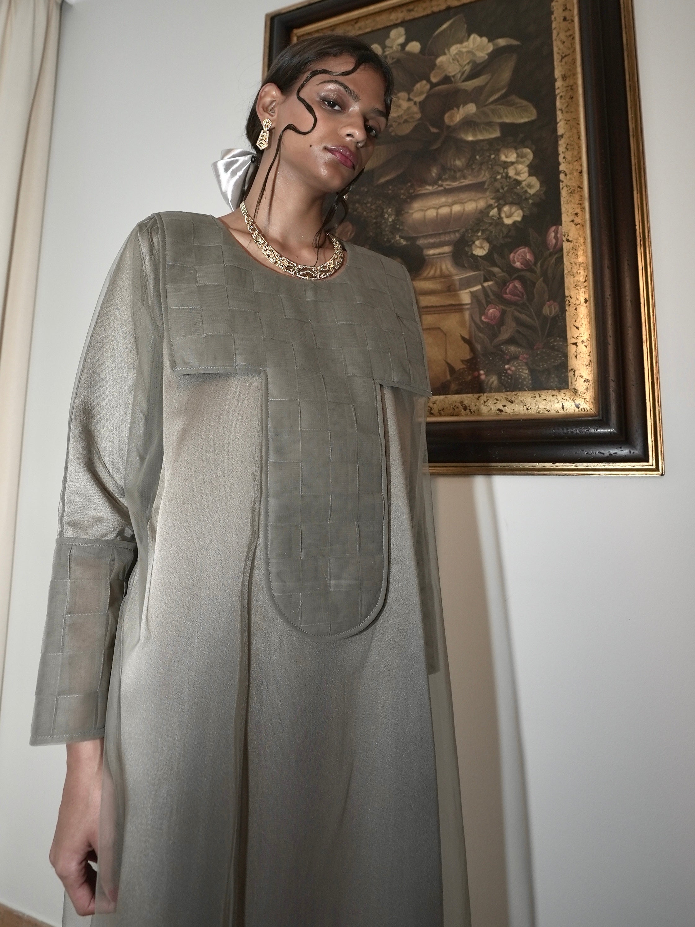 “WEAVE JALABIYA” - OLIVE